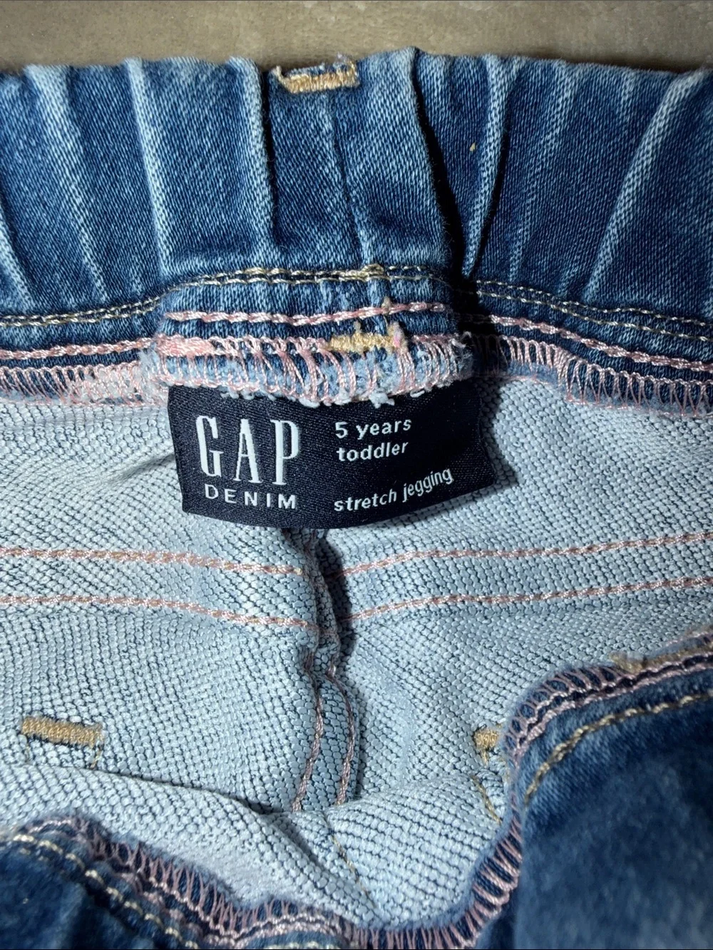 GapKids Girls' Elastic Waist Dark Blue Skinny Jeans